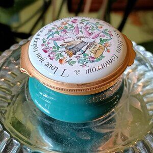 Halcyon Days Enameled Hinged Box I love you today more than yesterday Love Birds